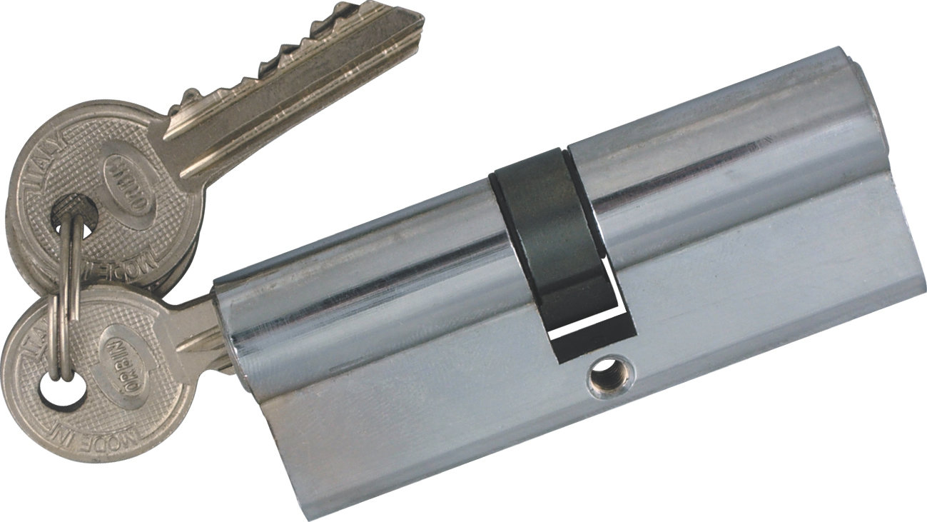 Robustline Locks & Cylinders Cylinder Iron Cylinder Both Side Key Bull - Robustline Security Lock Hardware